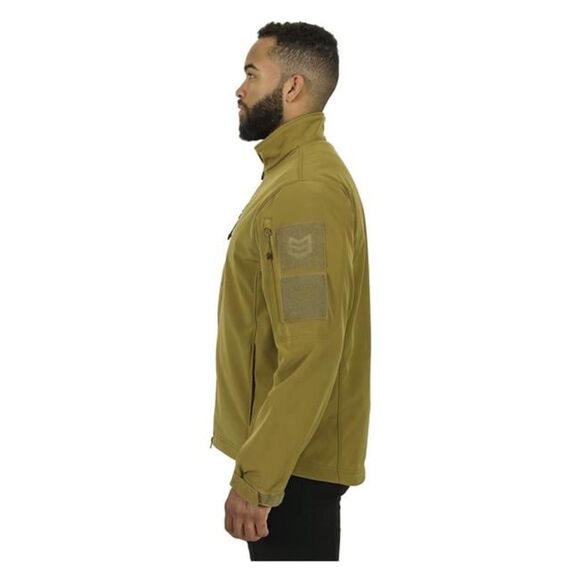 Mission Made Soft Shell men’s Jacket Coyote Color size M NWT in packaging - Picture 3 of 7